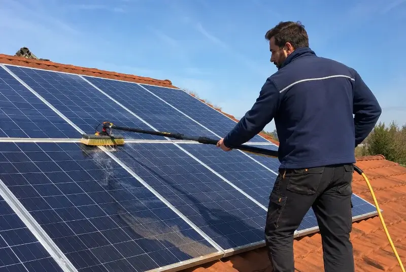 Nettoyage et entretien de panneaux solaires à Grézac