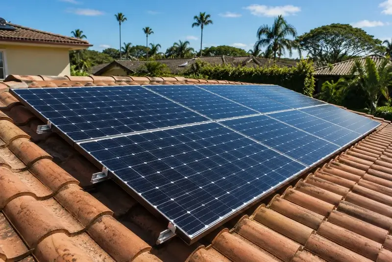Installation de panneaux solaires à Grézac